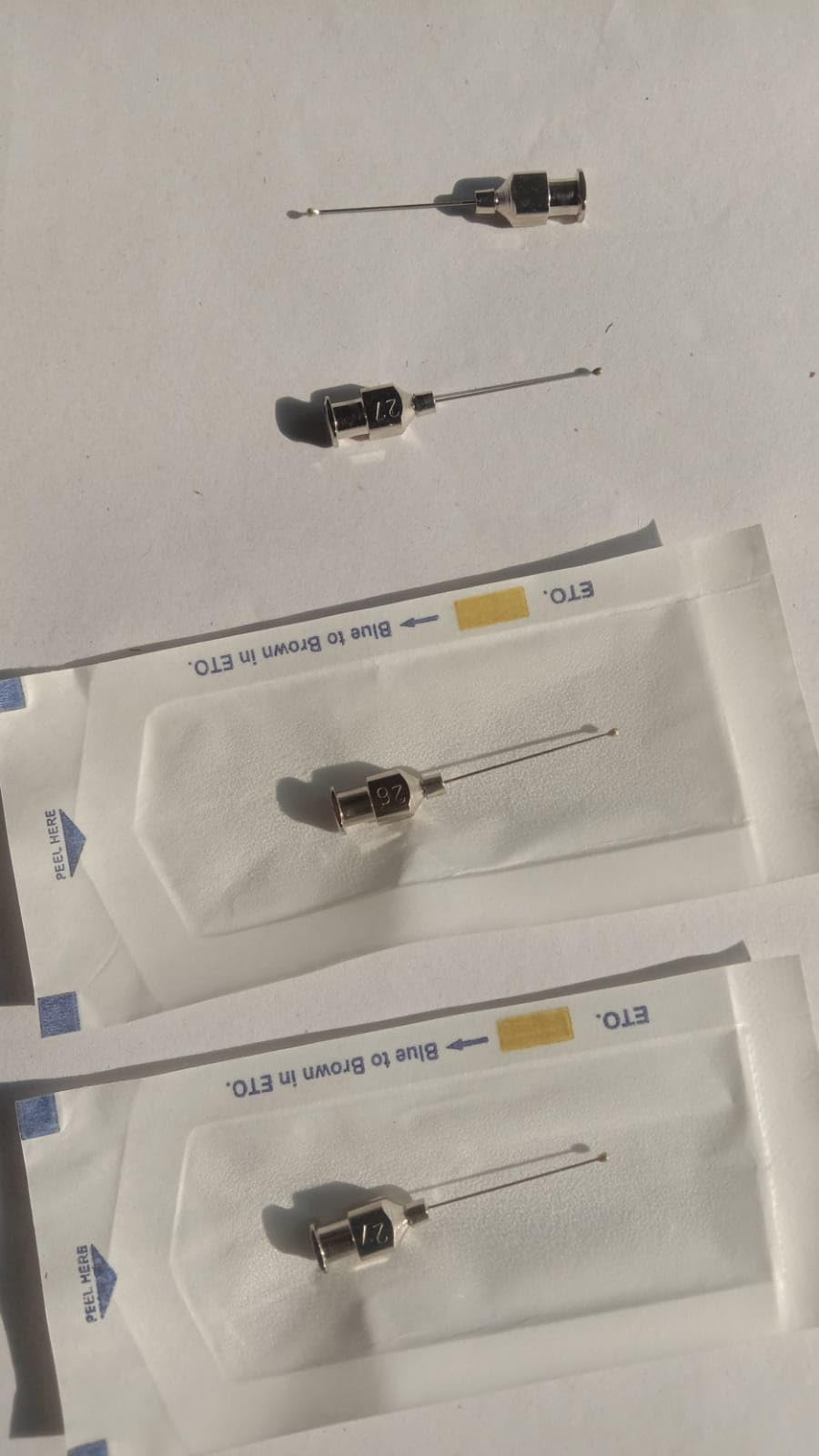 Mouse Oral gavage Needle Reusable Steel Needle Oval tip 26G & 27Gx1 inch Straight - 2 pcs *Birds' Park*-image-30