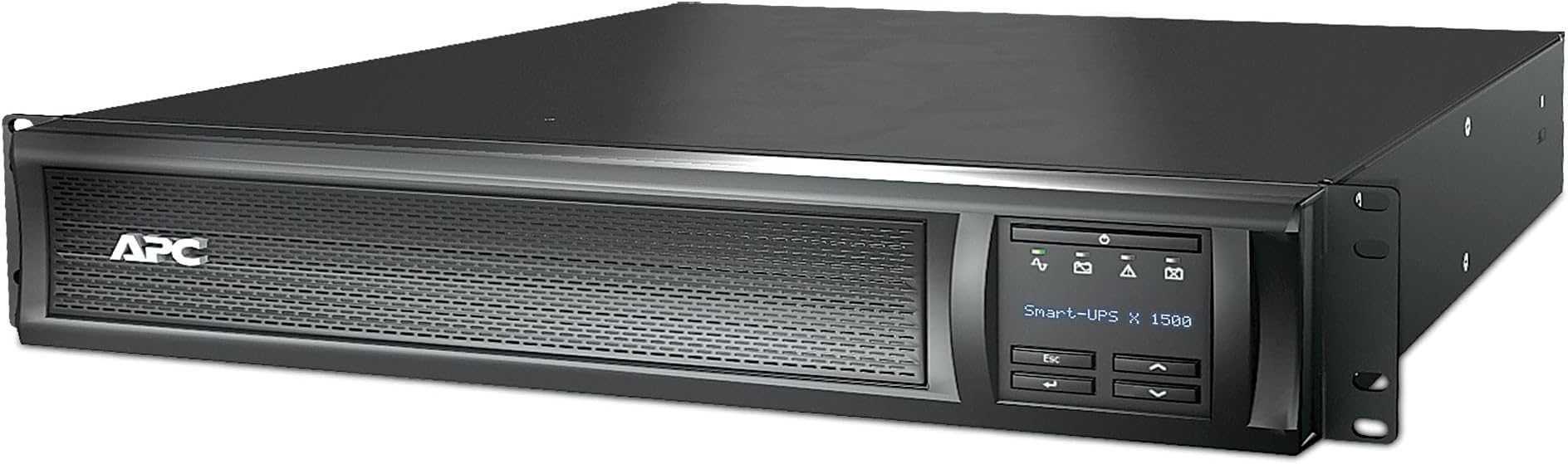 by Schneider Electric Smart-UPS SMX - SMX1500RMI2U - Uninterruptible Power Supply 1500VA (Rack/Tower, extended runtime model, Line Interactive, AVR, LCD Panel, 8 Outlets IEC-C13, Shutdown Software)