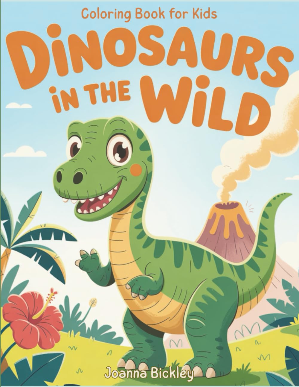 Dinosaurs in the Wild: A Dino-Themed Colouring Book for Kids & Adults: 30 Tranquil Dinosaur Scenes in Lush Landscapes – Colouring Pages to Relax, Focus & Explore Prehistoric Life