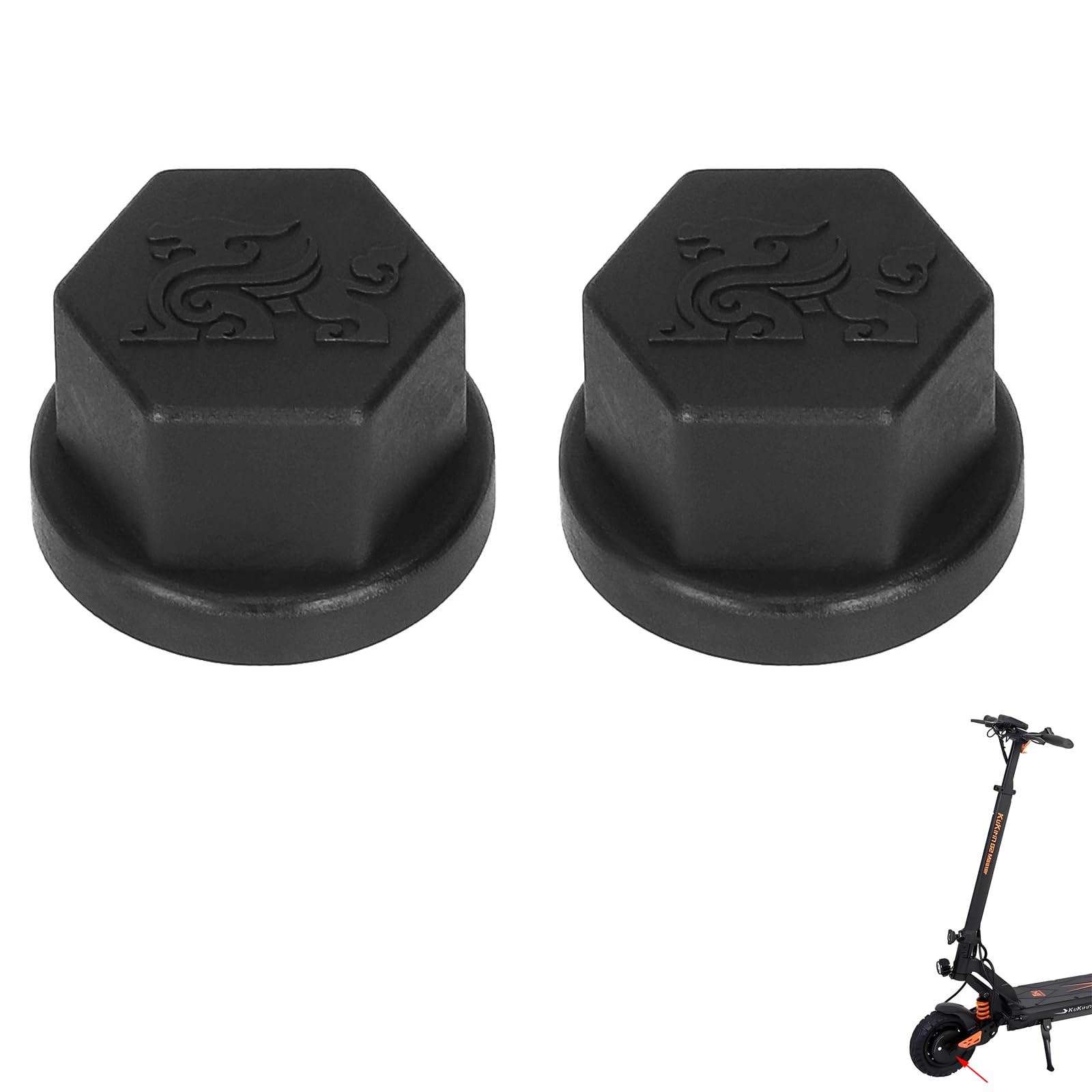 CERFFOOL Engine Nut Cover for Kugoo Kukirin G3 Pro/G2 Master Front Wheel Bolt Cap Accessories Scooters Spare Parts Electric Scooter
