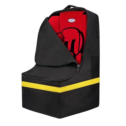 Bolsa de viaje para asiento de automóvil, acolchada, cómoda, duradera, espaciosa, a cuadros, para asiento de automóvil, para 3 en 1, convertible,