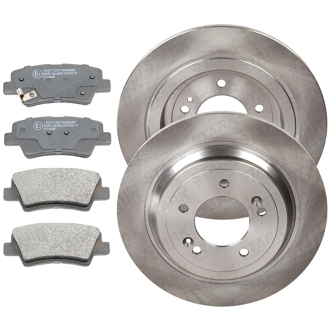 STARK Bremsen Set Hinten 302mm Bremsscheiben und Beläge Komplett Kompatibel mit HYUNDAI Tucson TL, TLE, KIA Sportage QL, QLE