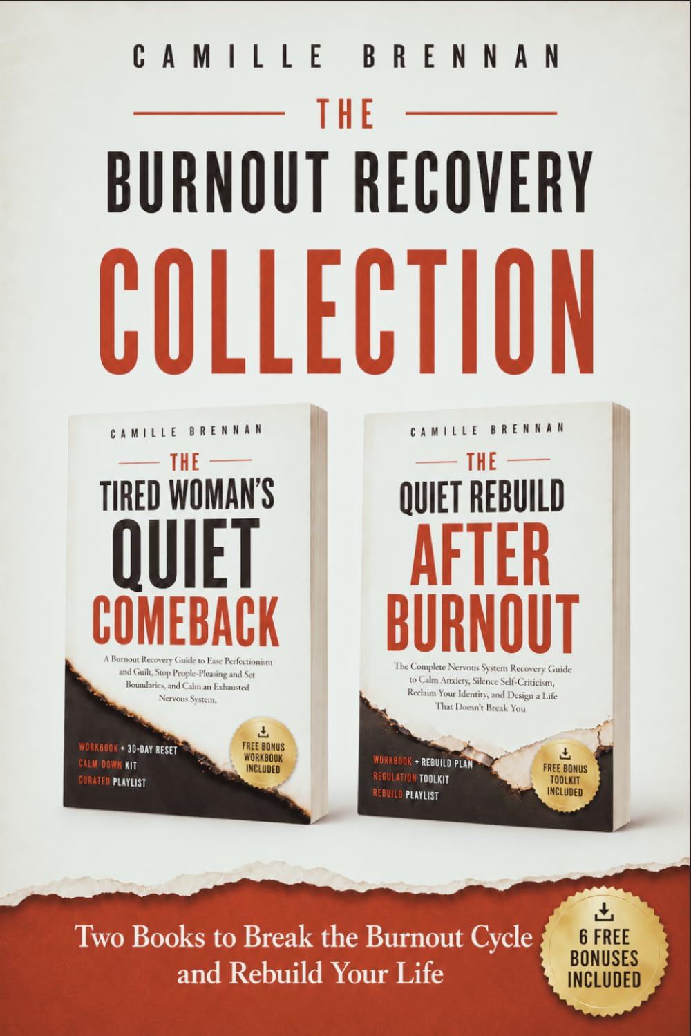 The Burnout Recovery Collection: TWO BOOKS TO BREAK THE BURNOUT CYCLE, CALM YOUR NERVOUS SYSTEM, QUIET THE INNER CRITIC AND REBUILD A LIFE THAT DOESN’T BREAK YOU