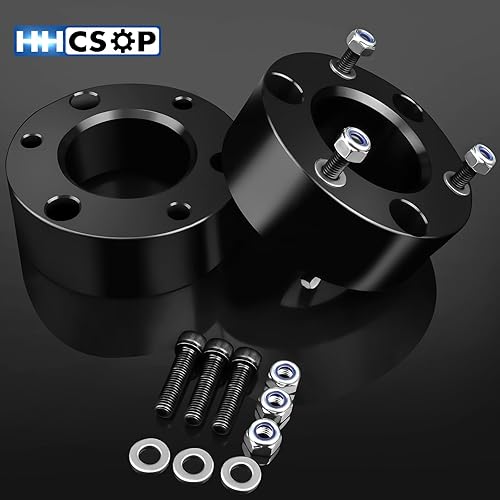 Miniatura 7 de HHCSOP Kit de elevación de nivelación delantera de 3 pulgadas para Chevy Silverado 1500 GMC Sierra 1500 2WD 4WD, kit de nivelación de espaciador de