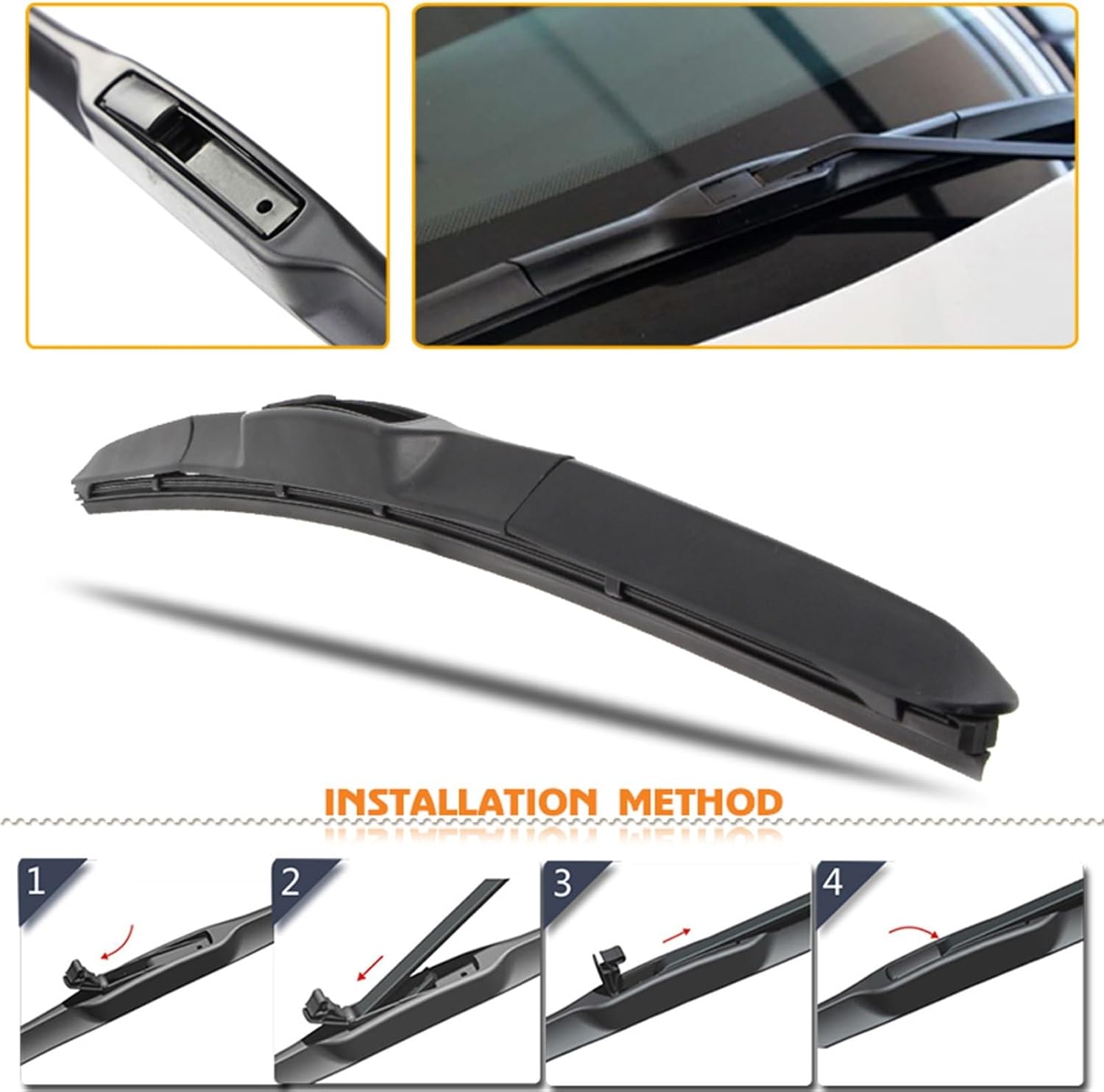 Car wiper Car Wiper/Fit For FORD Transit Connect 2002-2013 Windshield Rubber Silicon Refill Front Window Wiper 22"+20" LHD RHD Accessories Automotive Windshield Wipers(Type B 2220,LEFT WHEEL DRIVER)