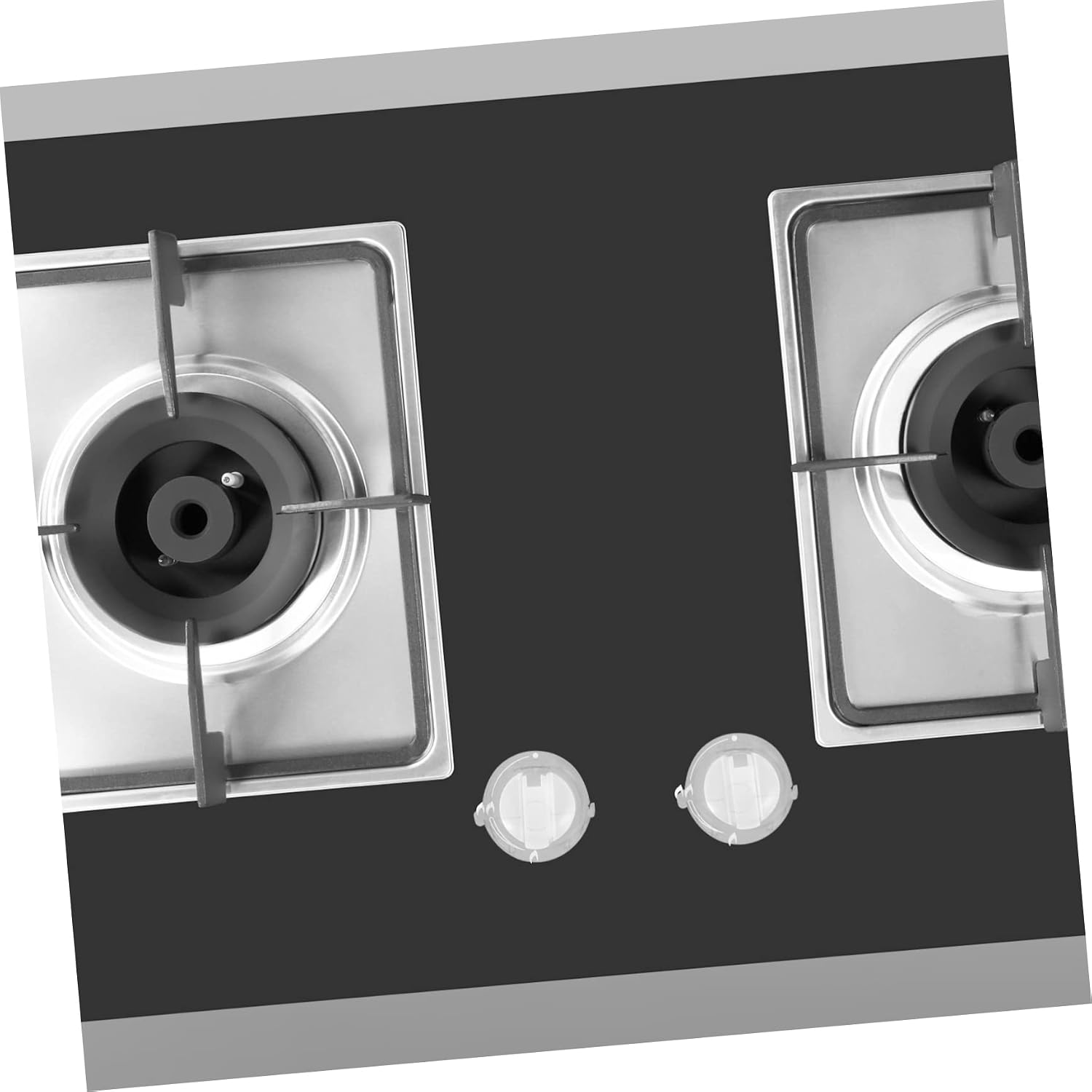 MERRYHAPY 4pcs Clear Stove Knob Covers for Boy Girl Safety Heat Resistant Gas Stove Protectors Easy to Install Childproof Kitchen Accessories for Homes with Toddlers and Pets