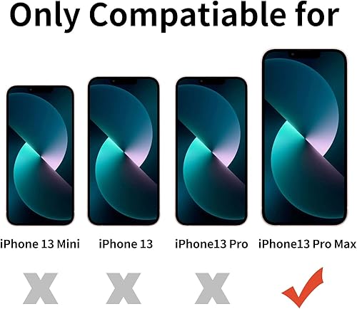 Vista 2 de TENOC Funda para teléfono compatible con iPhone 13 Pro Max, funda transparente a prueba de golpes protectora delgada para 6.7 pulgadas