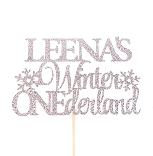 Atelier Elegance Any Name, Winter Onederland Cake Topper, 1st Birthday Topper, Snowflake Cake Topper