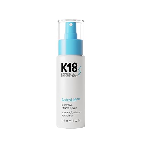 K18 AstroLift™ Reparative Volume Spray, 2-Day Hair Thickening + Hold For Thin, Fine, Fragile Hair, Non-Sticky, Non-Crunchy, Humidity-Resistant Volumizing Spray - 4 Fl Oz