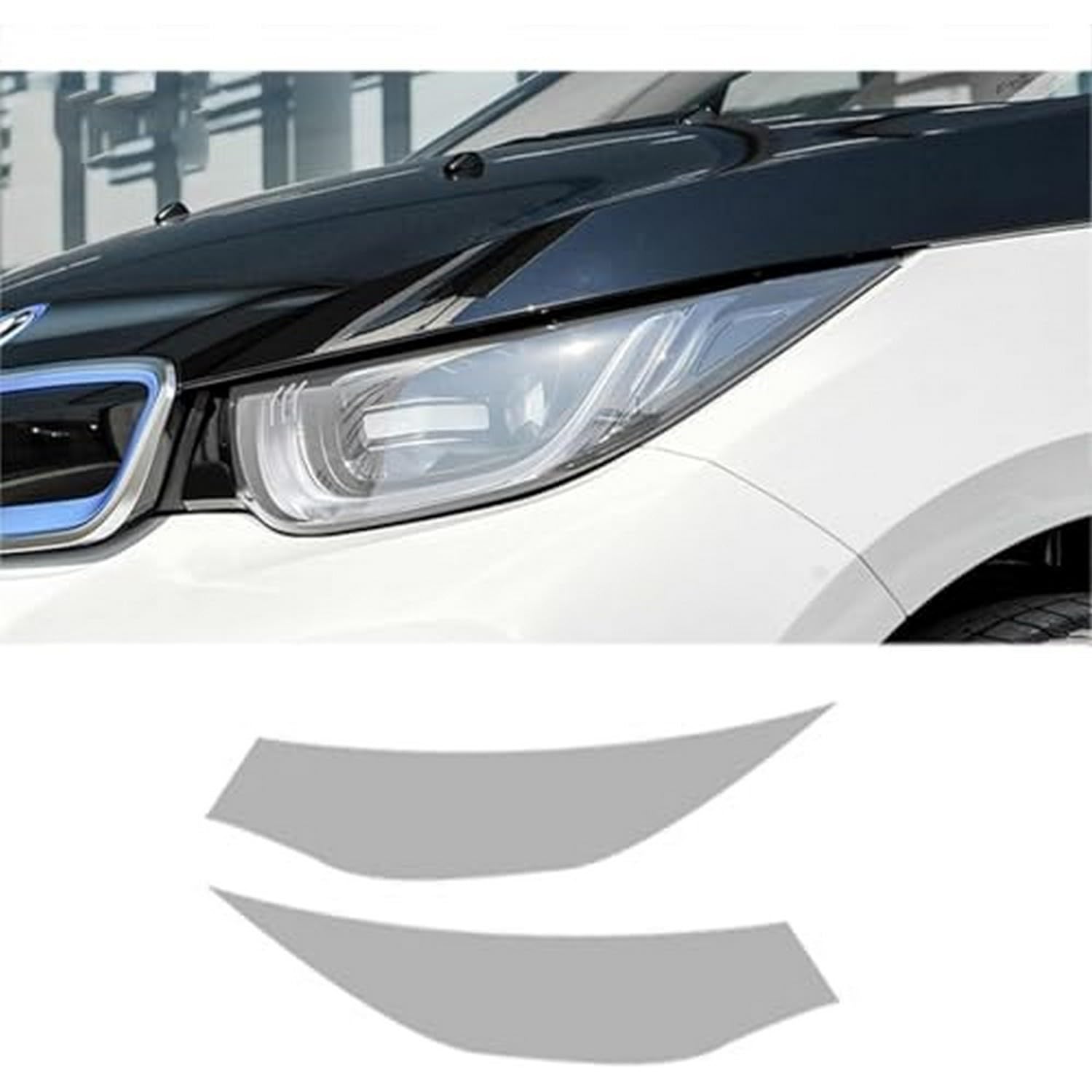 Película protectora para faros BMW I3 con TPU negro transparente antiarañazos