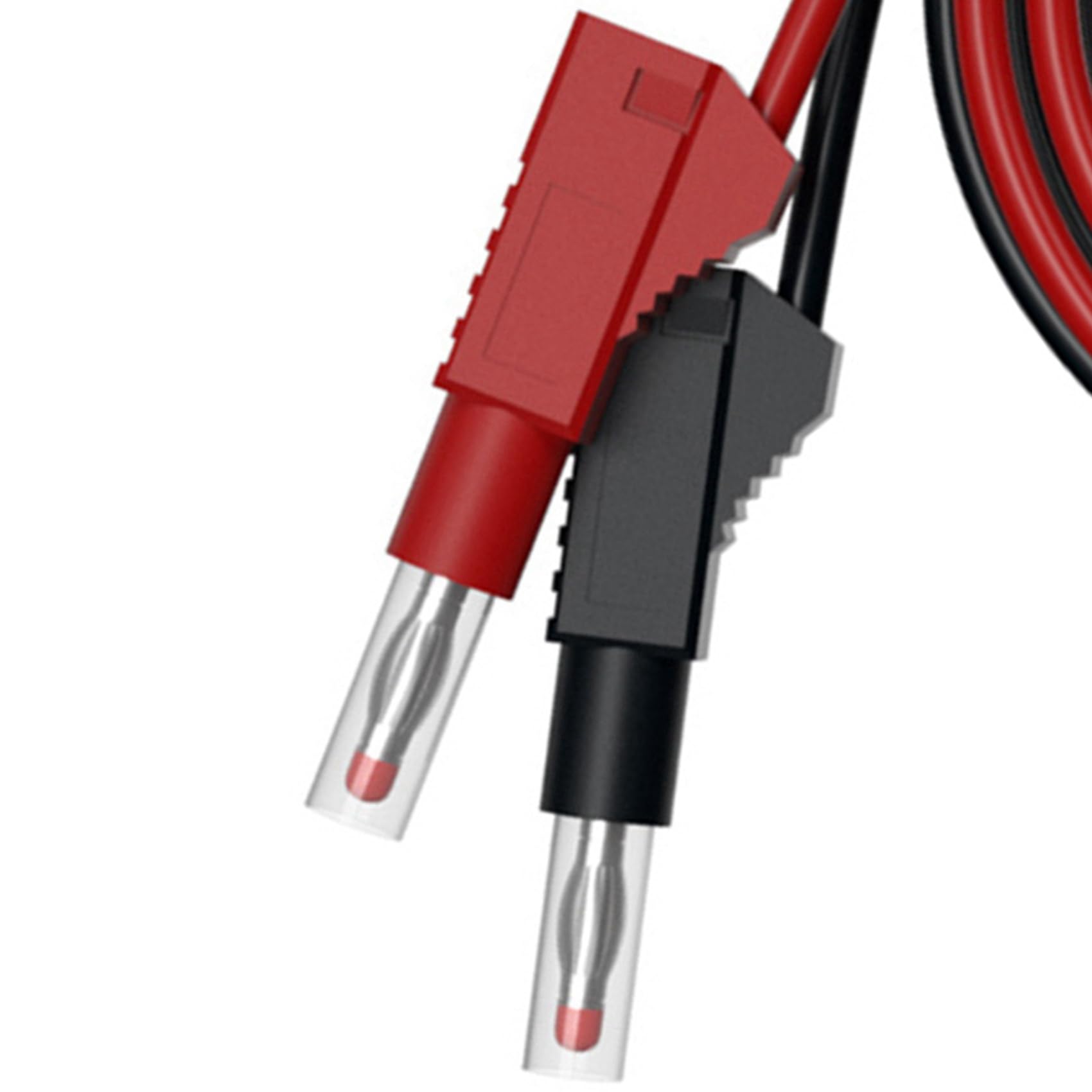 40 Uds. Cables de Prueba Multímetro Cable Puente Línea Alámbrica Seguridad 4Mm Conector Tipo Banana Herramienta de Prueba Retráctil Rojo Negro
