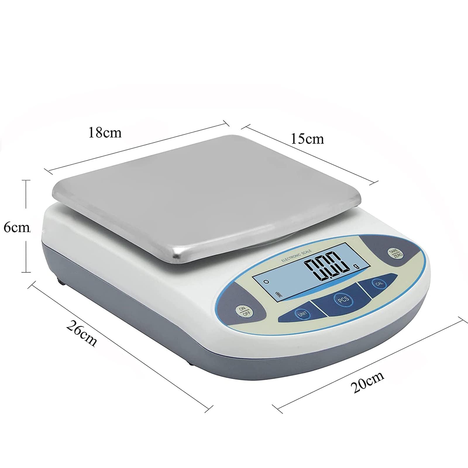 Balance électronique analytique de laboratoire Balance de précision numérique, pour un pesage de haute précision - Idéal pour les laboratoires, les bijoux, la cuisine - Balances électroniques précis