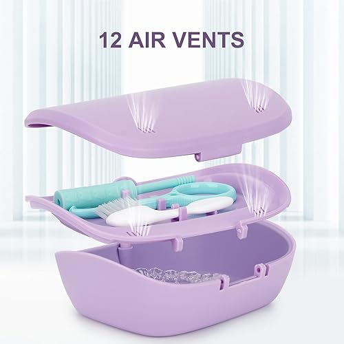 Miniatura 3 de Denture Bath Box CupWith mirror Dental braces Kit Portable Retainer CaseFalse Teeth Storage Box HolderWith braces chewable tablets Braces removal