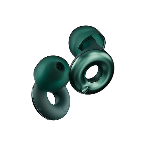 Loop Switch 2 Adjustable Ear Plugs 3 Relief Modes for Ultimate Control | Flexible Noise Reduction Earplugs for Focus, Travel, Socializing, Festivals & More | 20-26 dB (SNR) Noise Reduction - Emerald