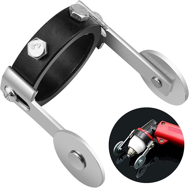 WEKON Cutter Torch Roller Guide, Roller Guide Plasma Cutter Torch Metal Roller Guide Wheel, Two Screw Positioning Roller Guide Wheel Spacer for P-80 Panasonic Plasma Cutter