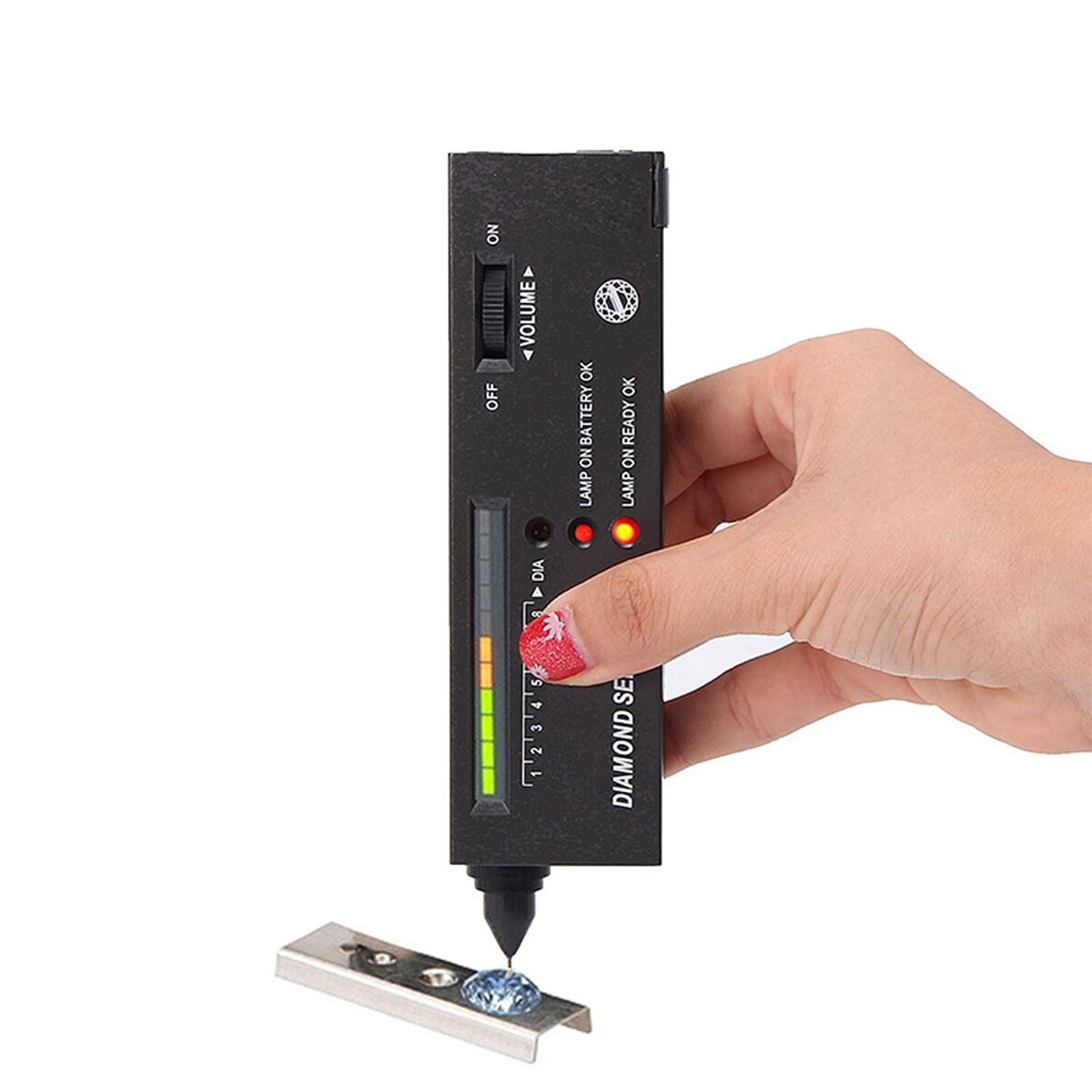 Diamond Tester Pen, Diamond Tester Professional Jeweler, High Accuracy Diamond Tester Professional Jeweler for Novice And Expert, Professional Diamond Selector