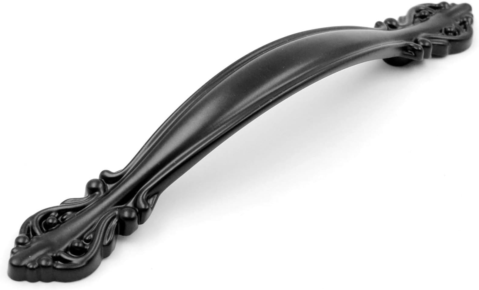 Cabinet Hardware Handle Pull - 10-Pack, Flat Black, 3-3/4" (96mm) Hole Centers, PW8803096