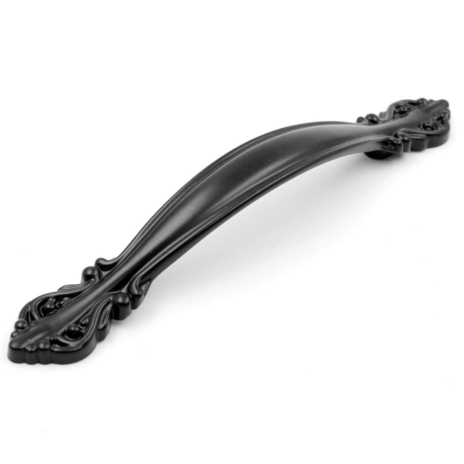 Jetland PW8803096 uchwyt do szafek - 10 sztuk, płaski czarny, 3-3/4" (96 mm) otwory