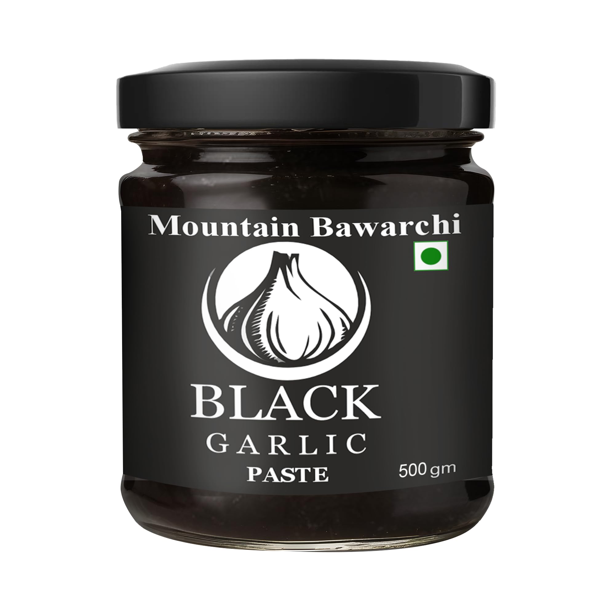 Mountain Bawarchi Black Garlic Paste | Non-Pungent Great Taste | Fermented Aged | Highly Nutritious - No Preservative (500g) (B08RRS4T4M) Amazon Price History, Amazon Price Tracker