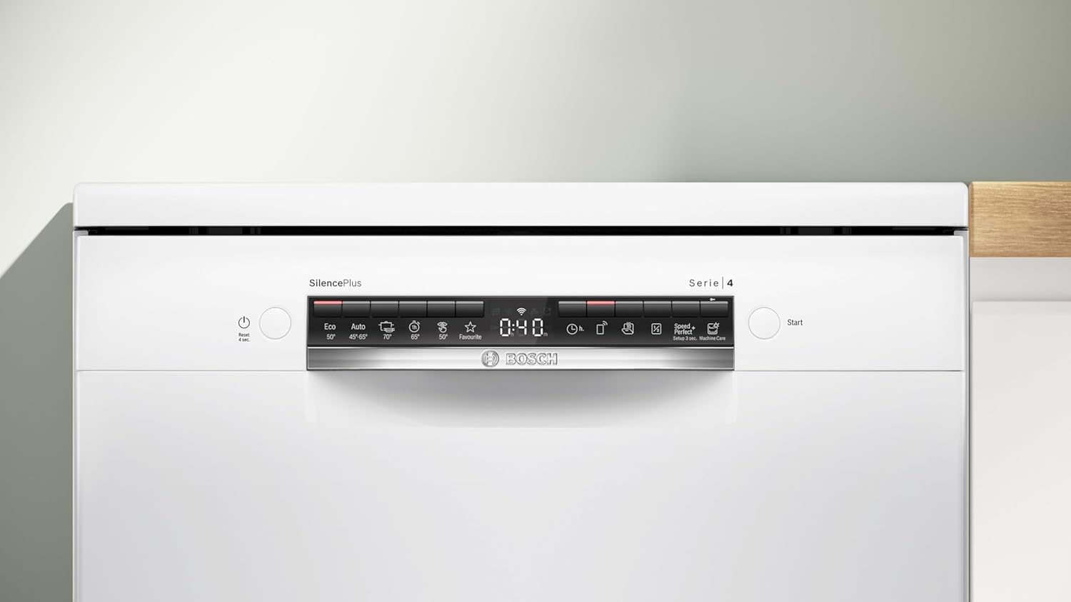 Control panel of Bosch SMS4EVW08E dishwasher