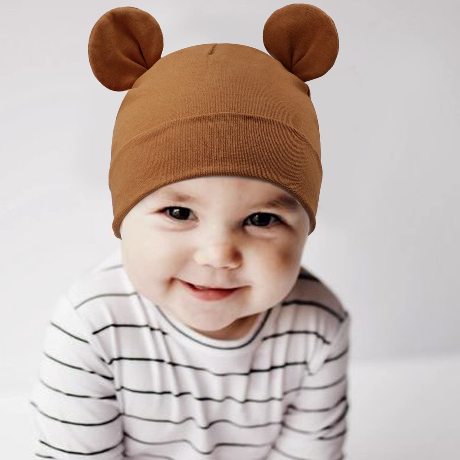 DRESHOW 4 Sztuk Czapka dla Niemowląt Noworodek Maluch Miękka Urocza Dzianinowa Czapka Czapki Szpitalne dla Chłopców Niemowląt Czapka Beanie