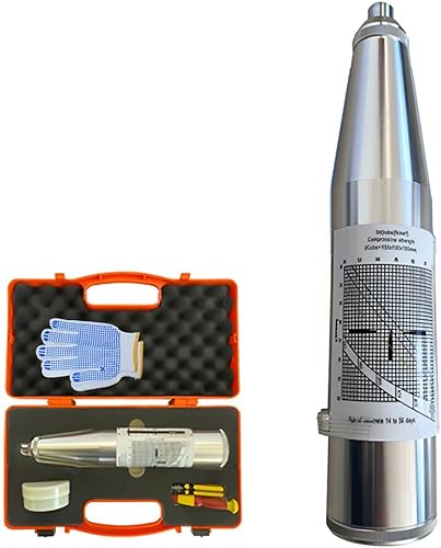 GLTL Probador de martillo de rebote de hormigón ZC3-A Herramienta de medidor de prueba de martillo Resiliómetro 10-60Mpa (ASTM C 805, ISO 8045)