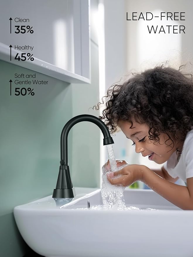 Grifería Lavamanos 3 Huecos 4 Pulgadas Negro Mate miniatura 6