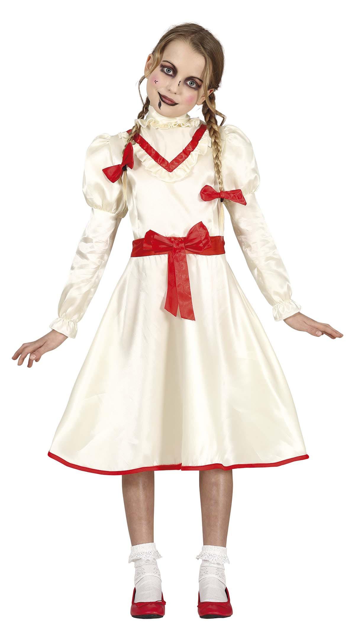 FIESTAS GUIRCA Cursed Doll Fancy Dress Costume for Girls 5-6 Years
