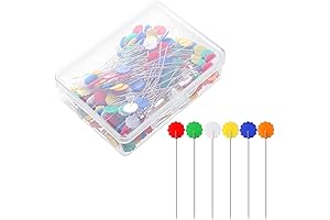 200 Pieces Flat Flower Head Straight Pins: Dressmaker's Dream