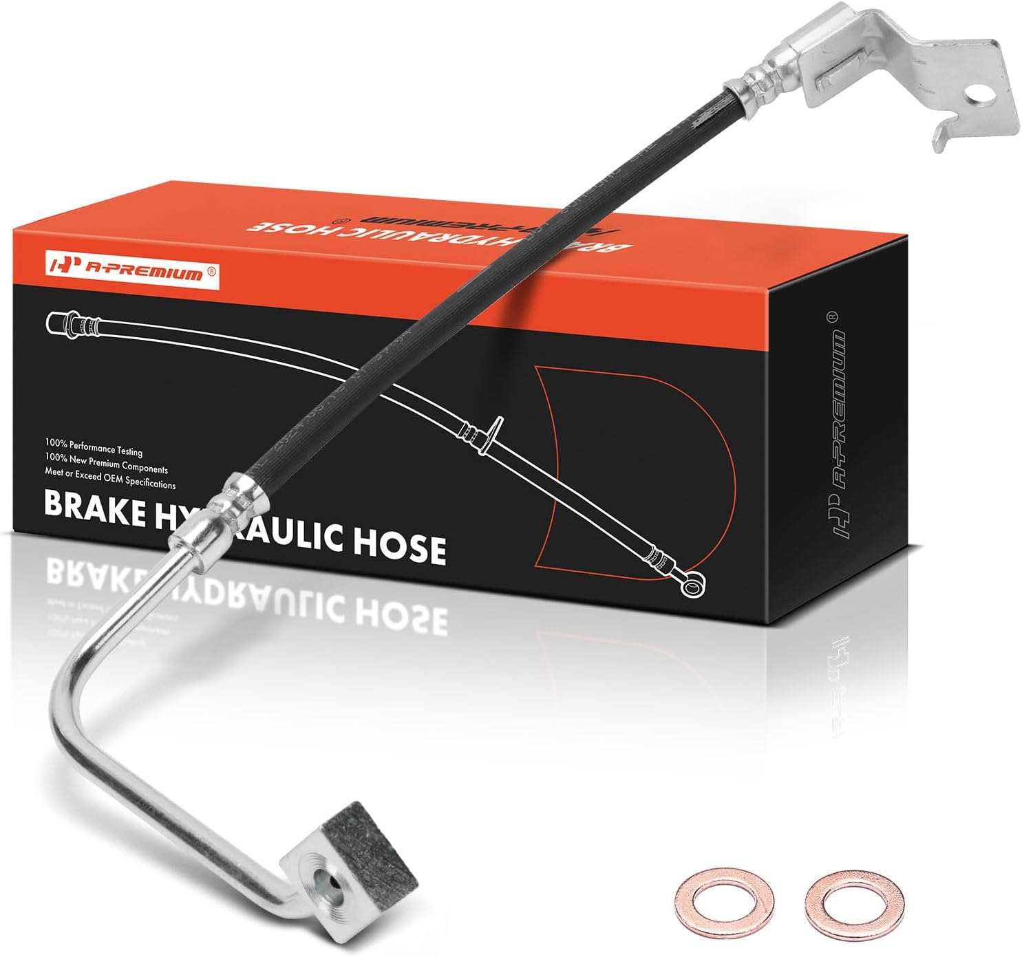 A-Premium Rear Passenger Side Brake Hydraulic Hose Compatible with Select Ford, Lincoln and Mercury Models - Explorer 2002-2005, Aviator 2003-2005, Mountaineer 2002-2005 - Replace# 1L2Z2282AA