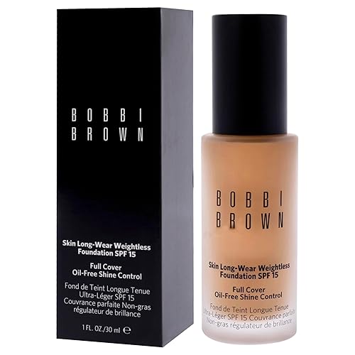 Miniatura 4 de Bobbi Brown Bobbi Brown - Base de maquillaje sin peso de larga duración para la piel, SPF 15, W-064 Honey para mujeres, base de 1 onza