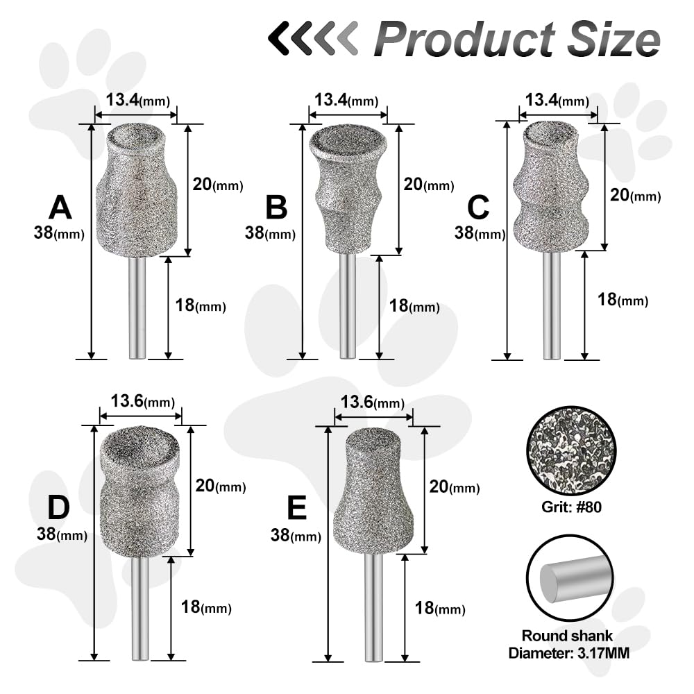 Diamond Dog Nail Grinder Bits - Image 2