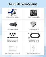 AZDOME Autós Menetrögzítő Kamera 4K Felbontással, WiFi és GPS Funkcióval, Éjjellátó, 170° Széles Látószög, Parkolás Figyelő GS63H 8