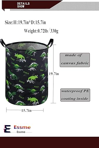 Miniatura 5 de Cesta de almacenamiento plegable de dinosaurio para niños, cesta de almacenamiento de dinosaurios para decoración de habitación de niños, canasta de