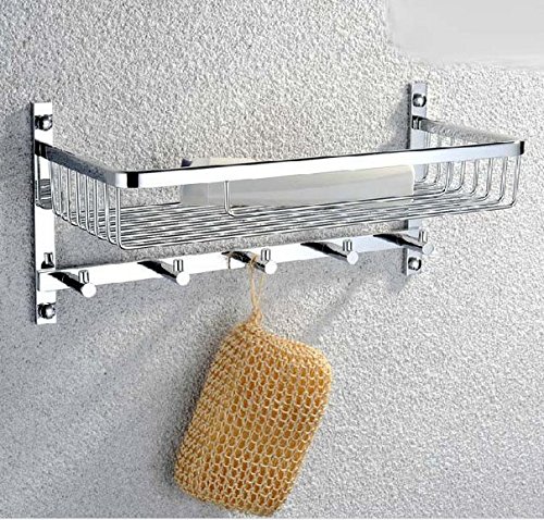Étagère de rangement de salle de bain en laiton Gowe pour ranger le linge