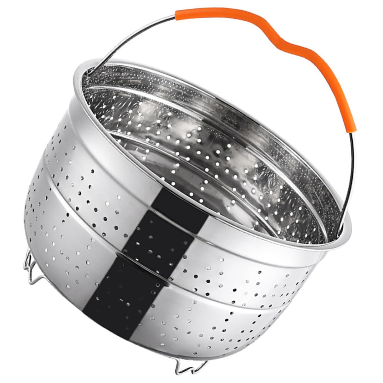Cesta de Vapor de Acero Inoxidable Asa para Cocinar Verduras