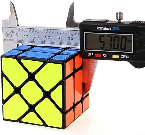 YongJun Windmill Magic Cube 3x3 Black YJ Wheel Fenghuolun 3x3x3 Speed Cube Puzzle por GINFH
