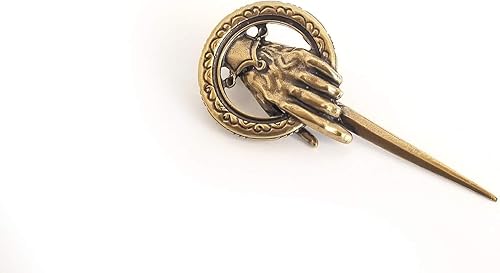 Broche de la mano del rey reina de GoT - Pin de metal chapado en oro antiguo o plata