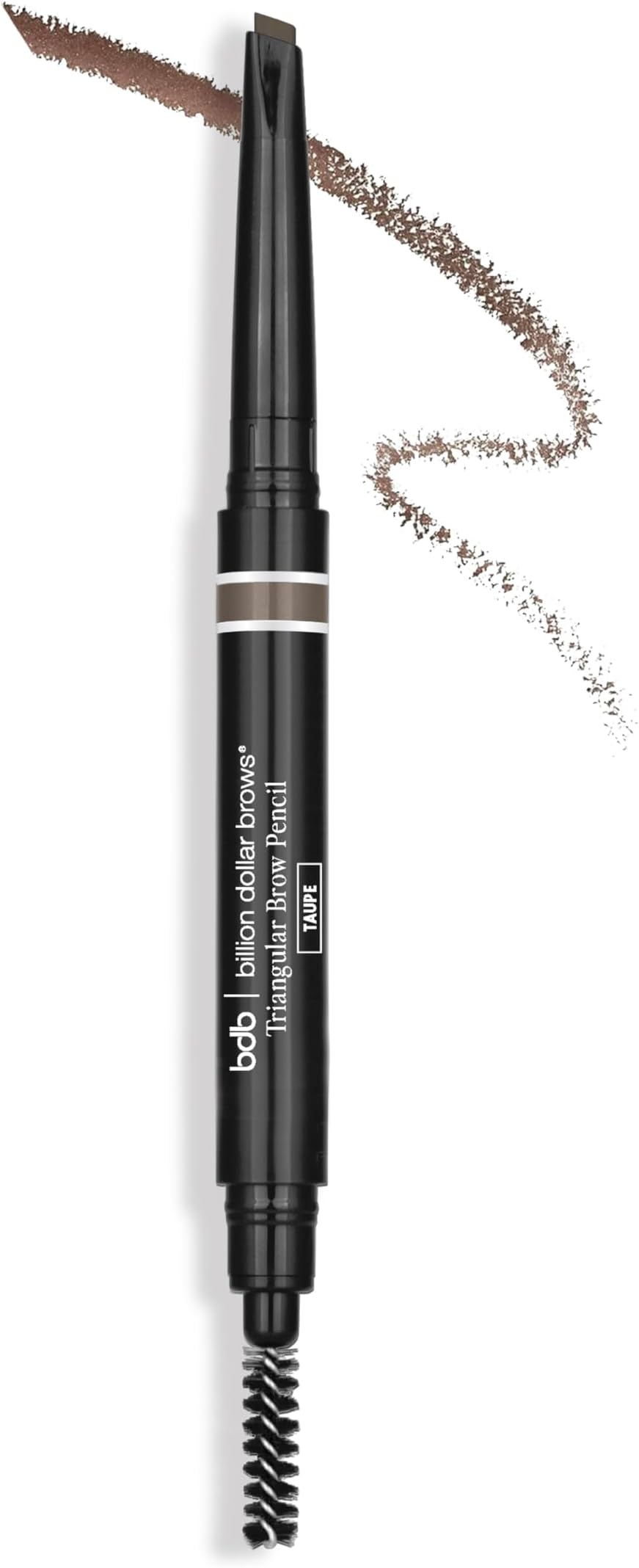 Universal Eyebrow Pencil โ Dual-Ended with Triple Threat Triangular Tip & Spoolie, Waterproof, Natural Finish, Easy to Use, Vegan & Cruelty-Free for Perfectly Defined Brows