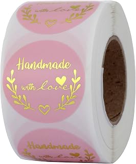 Yoption Handmade With Love Stickers