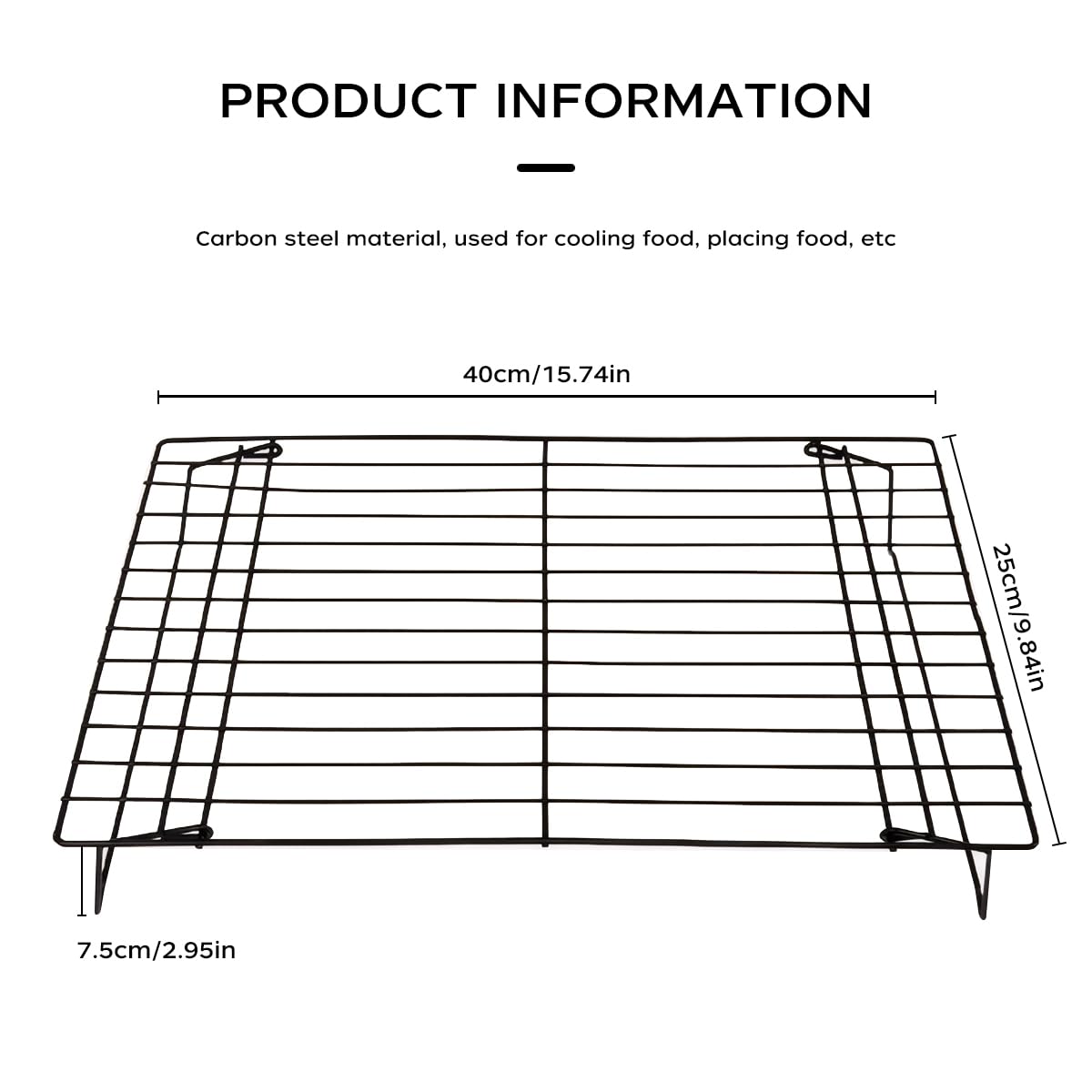FoldabStackabCake - Estante de refrigeración para pasteles, galletas y pasteles, disponible en juegos de 1 y 3 piezas, dimensiones: 40 x 25 x 20 cm y 40 x 25 x 6,6 cm