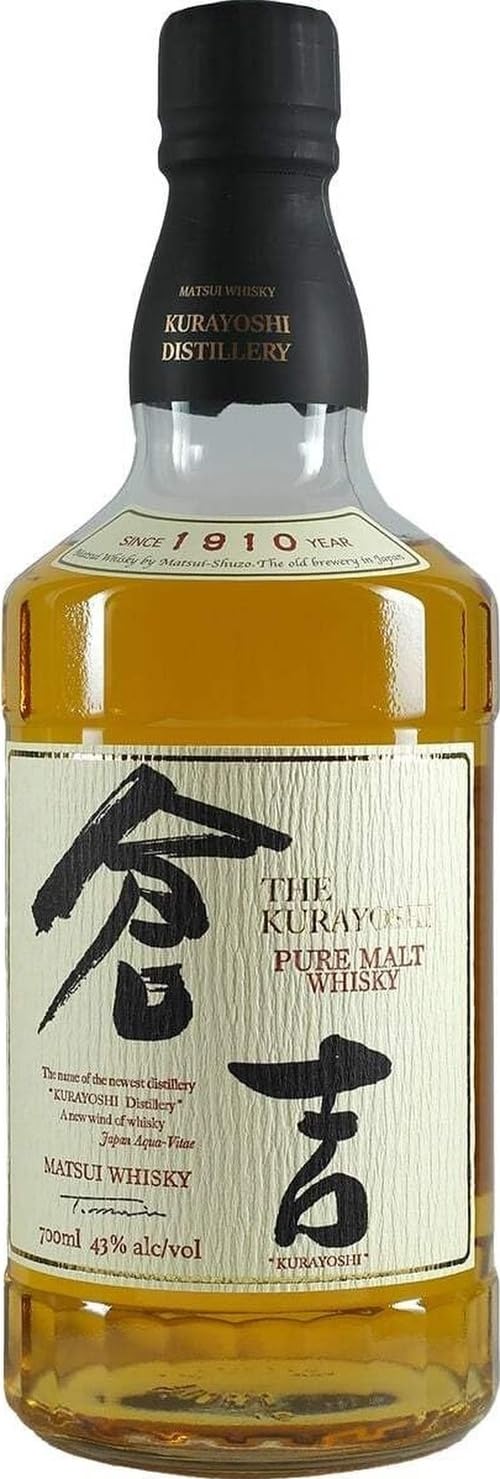 Amazon.co.jp: 松井酒造 マツイピュアモルトウイスキー 倉吉 瓶 700ml