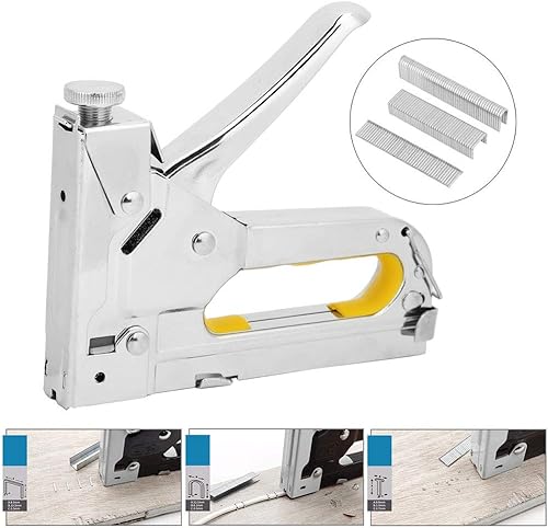 Miniatura 4 de Pistola de grapas manual para tratamiento térmico, pistola de clavos, clavadora de marco plateado, herramienta de clavado manual para puerta en