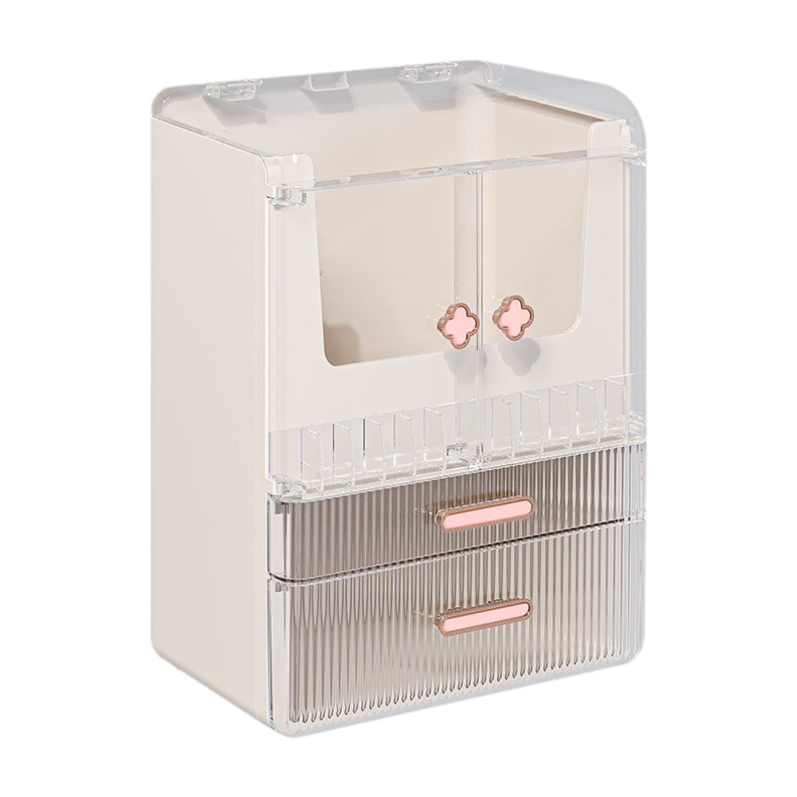 CALANDIS™ Skincare Organizers Box Double Doors Makeup Case for Bedroom Bathroom Vanity Style B | Storage Boxes | Home Organization | Household Supplies & Cleaning 2