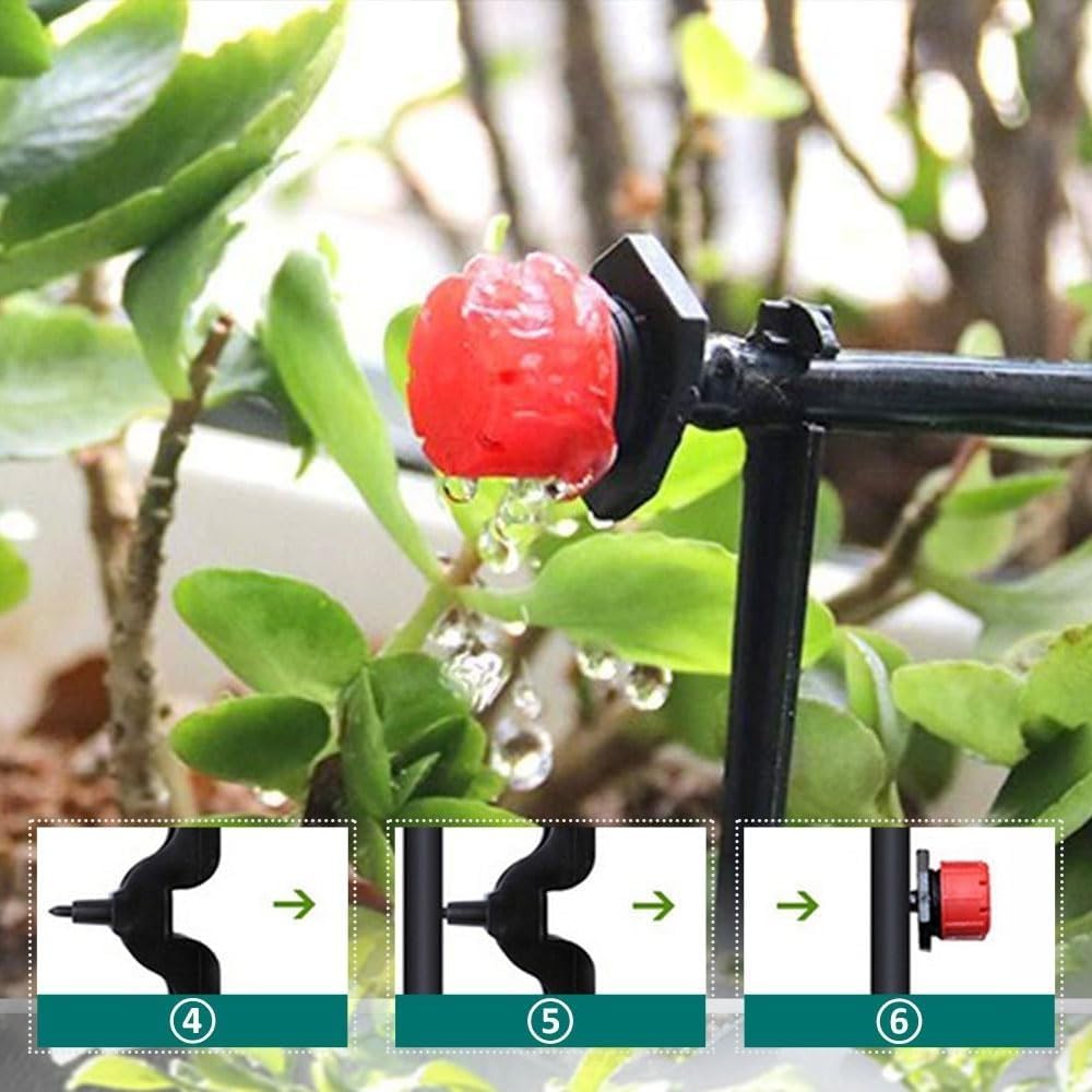 100pcs Goutteur Irrigation Réglable Goutte à Goutte Système D'arrosage Automatique Tuyau Egouttement Micro Gicleurs Émetteur - Jardin 100pcs Goutteur Irrigation Réglable Goutte à Goutte Système D'arrosage Automatique Tuyau Egouttement Micro Gicleurs Émetteur - Jardin