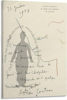 Amazon.co.jp: ジャン・コクトー 絵画抽象アートポスター 印刷 Amazon.co.jp: ジャン・コクトー 絵画抽象アートポスター 印刷