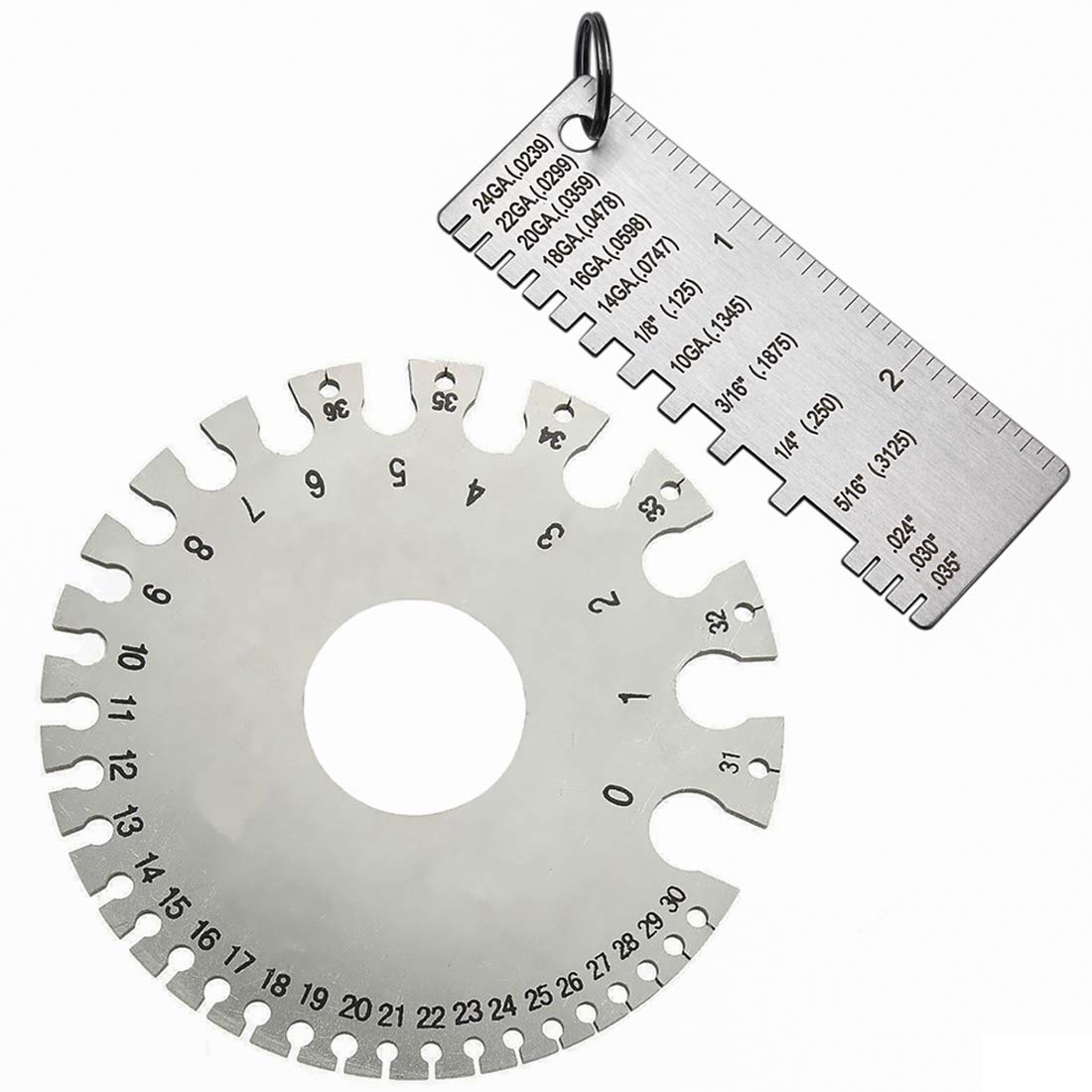 Sheet Metal Gauge Stainless Steel Welding Gage Plated Size Inspection