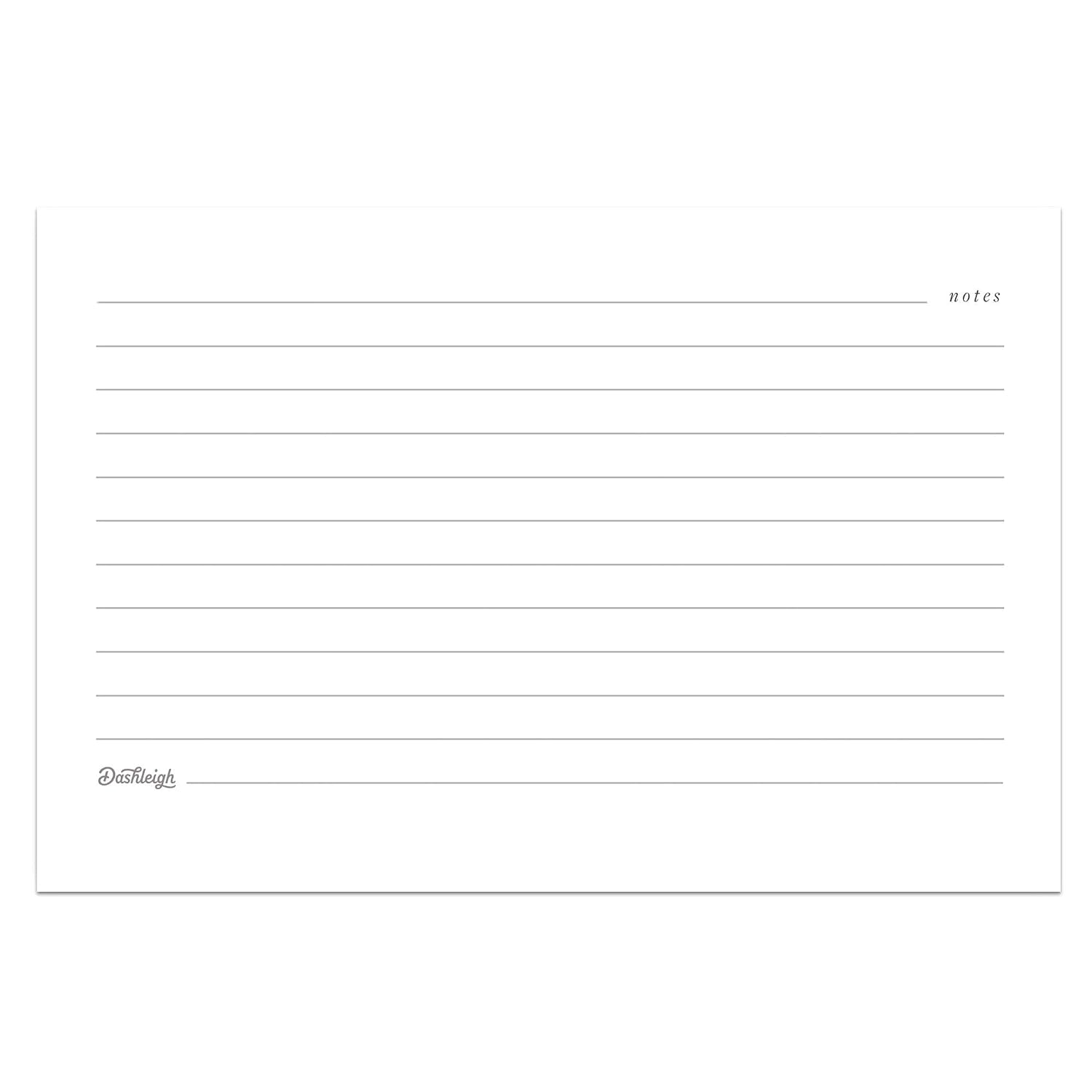 Dashleigh Recipe Card Notepad, 4x6 in, 100 Sheets, Front and Back