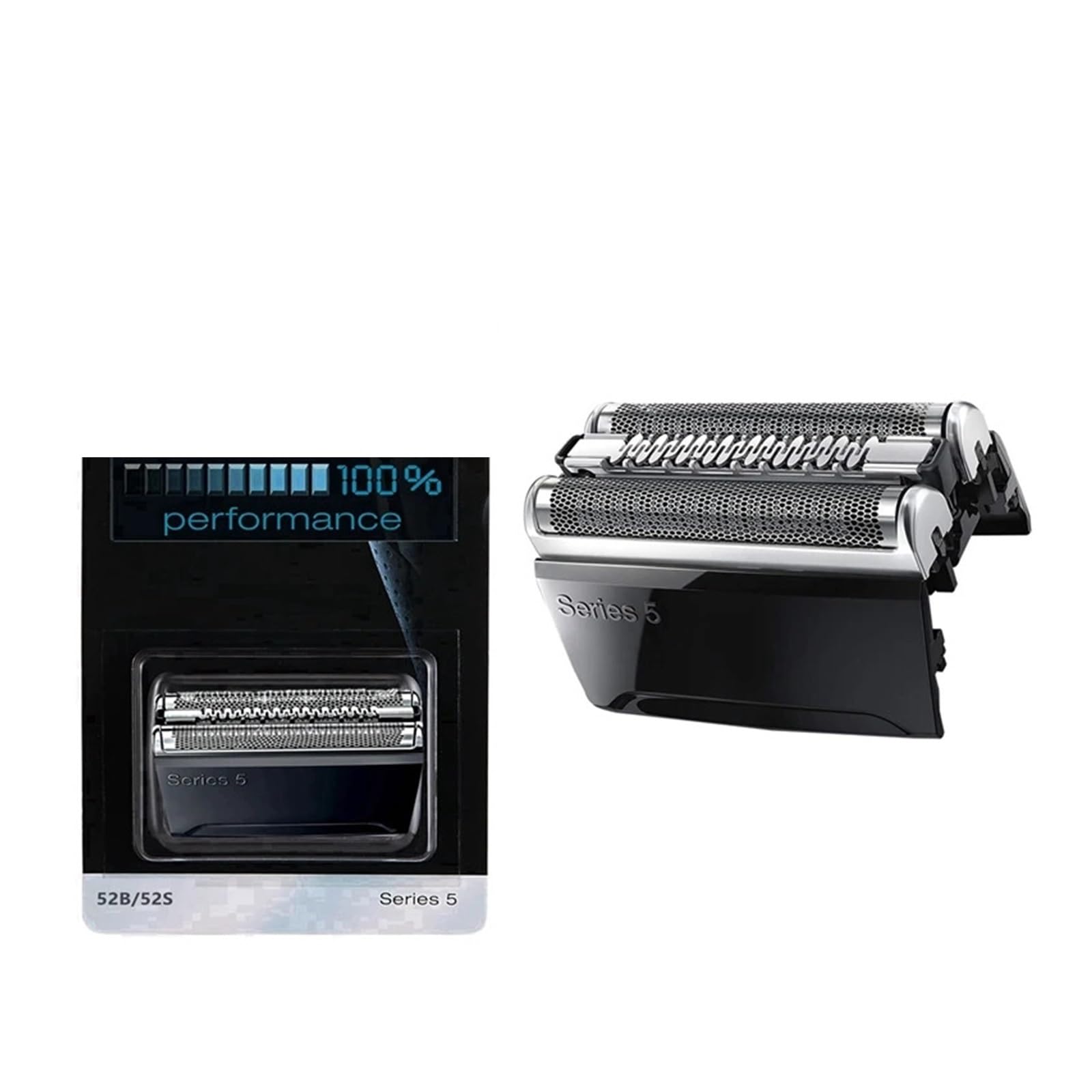 Testina Di Ricambio 52B, Compatibile Con Braun, Serie 5 5020, 5020s, 5030, 5030s, 5040, 5040s, 5050, 5050cc, 5070, 5070cc, 5090, 5748, 5749