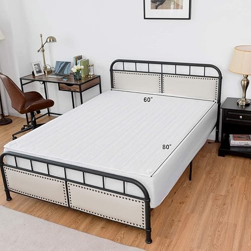 Miniatura 2 de GOODVE Colchón térmico de doble control, calentador de cama eléctrico con 8 ajustes de calor y temporizador de 10 horas, protección automática